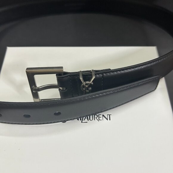 High-Quality Black YSL Logo Belt - Picture 3 of 8